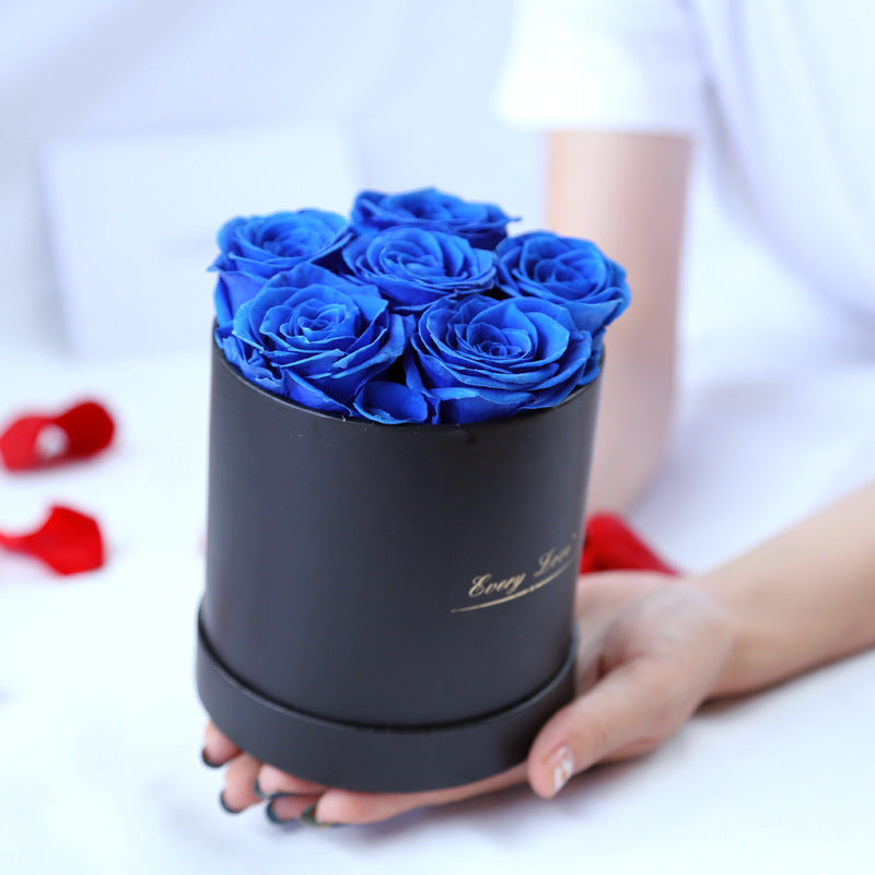 “Eternal Life Immortal Rose with Hug Bucket - Romantic Valentine’s Day Gift”