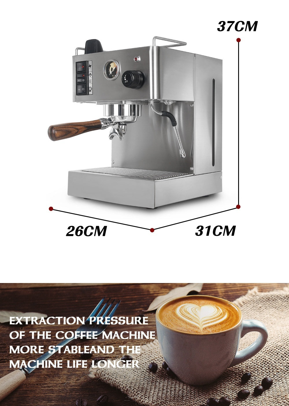 “Concentrated Italian Semi-Automatic Coffee Machine”