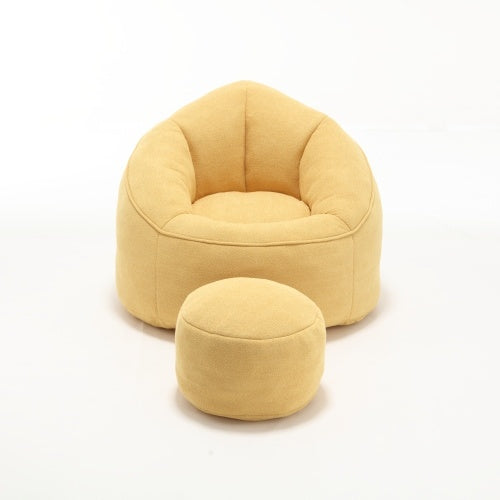 “Foam Bean Bag Chair with Footrest”