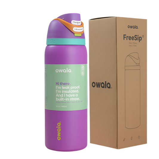 “Owala Stainless Steel Insulated Water Bottle with Straw”