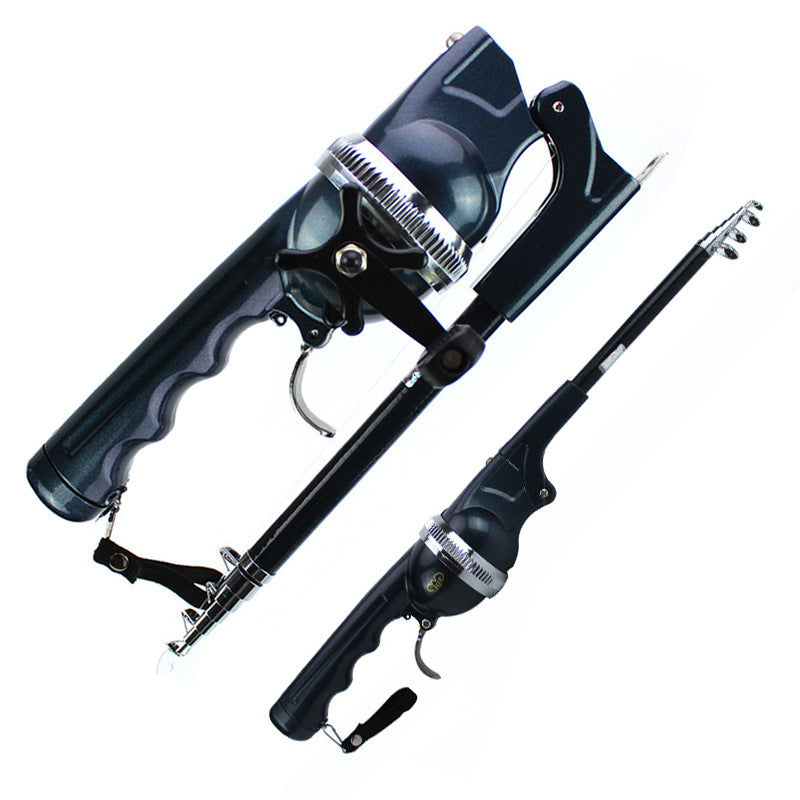 “Portable Foldable Fishing Rod – Pocket-Sized Telescopic Casting Rod”