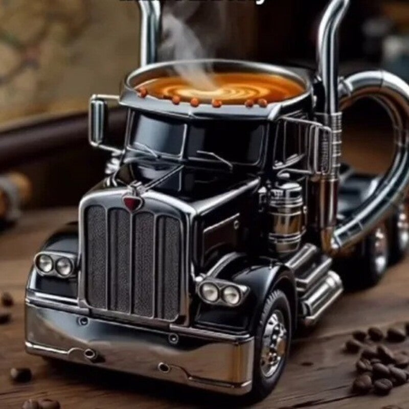 “Semi-Truck Ceramic Coffee Mug”