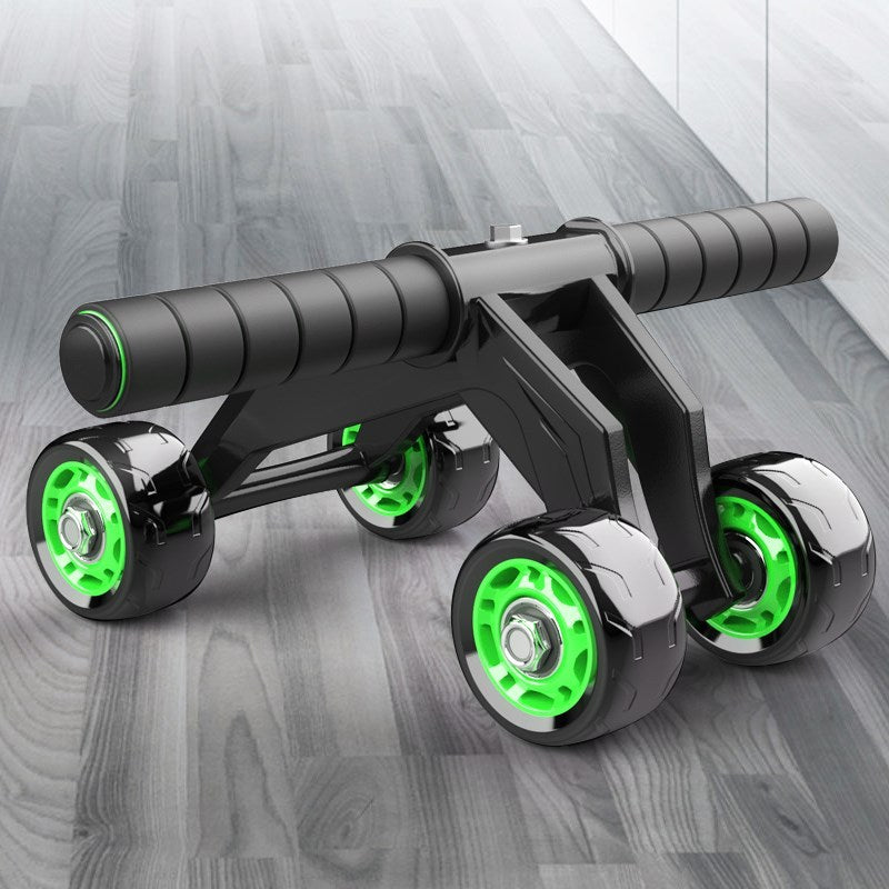 “4-Wheel Foldable Abdominal Exercise Wheel”