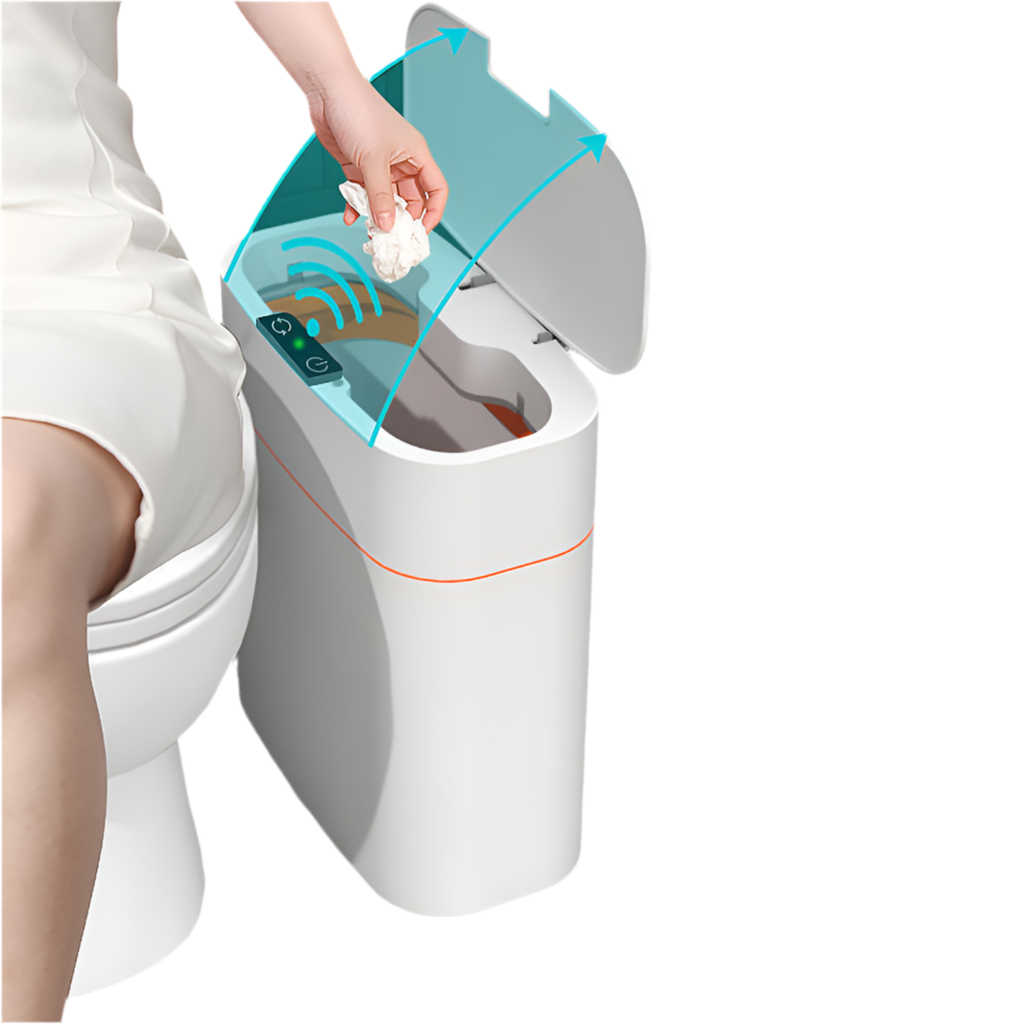 “Smart Trash Can with Lid”