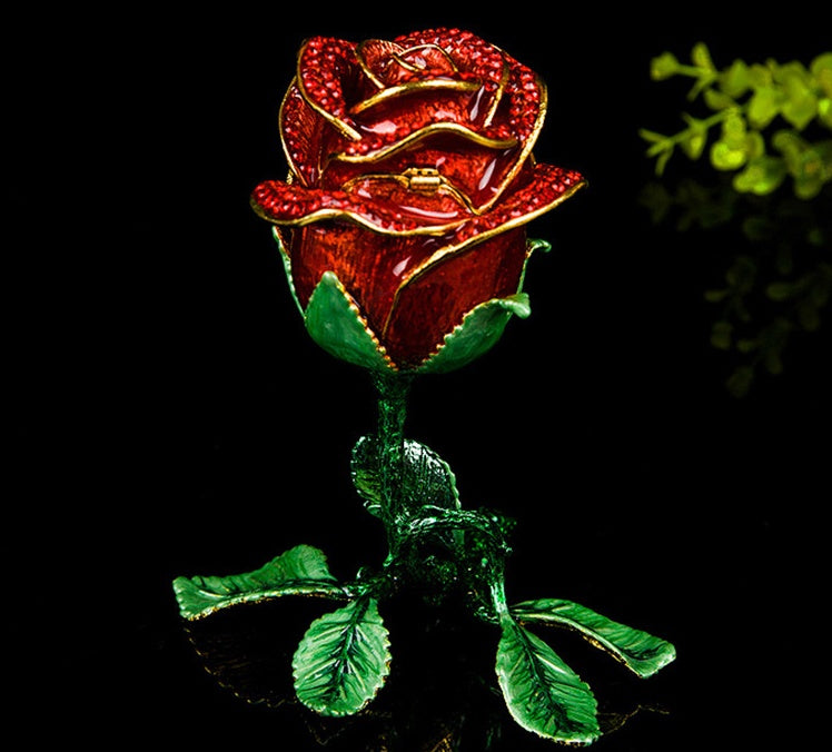 “Metal Rose Jewelry Box Decoration Ideas”