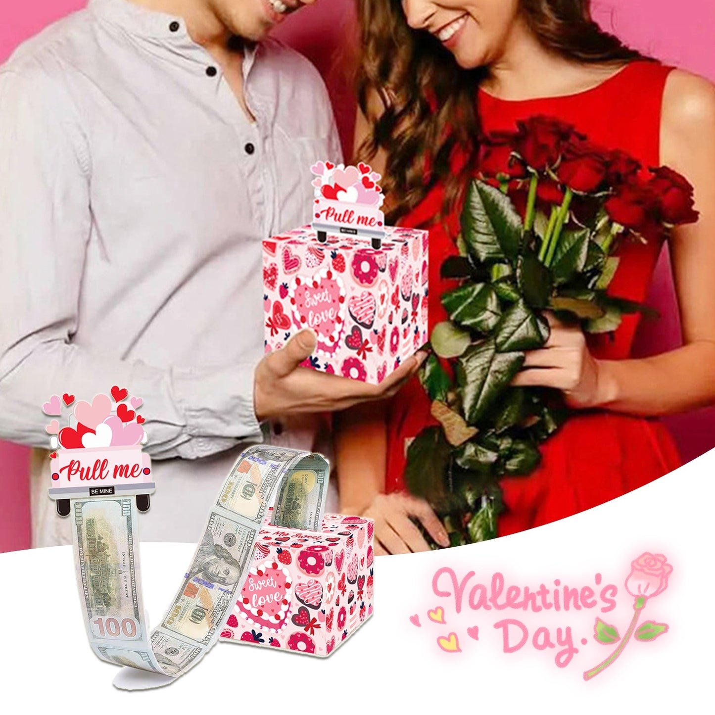 “Valentine’s Day DIY Explosion Surprise Gift Box with Money Holder”