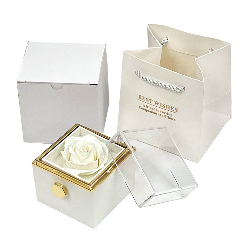 “Rotating Soap Flower Rose Gift Box”