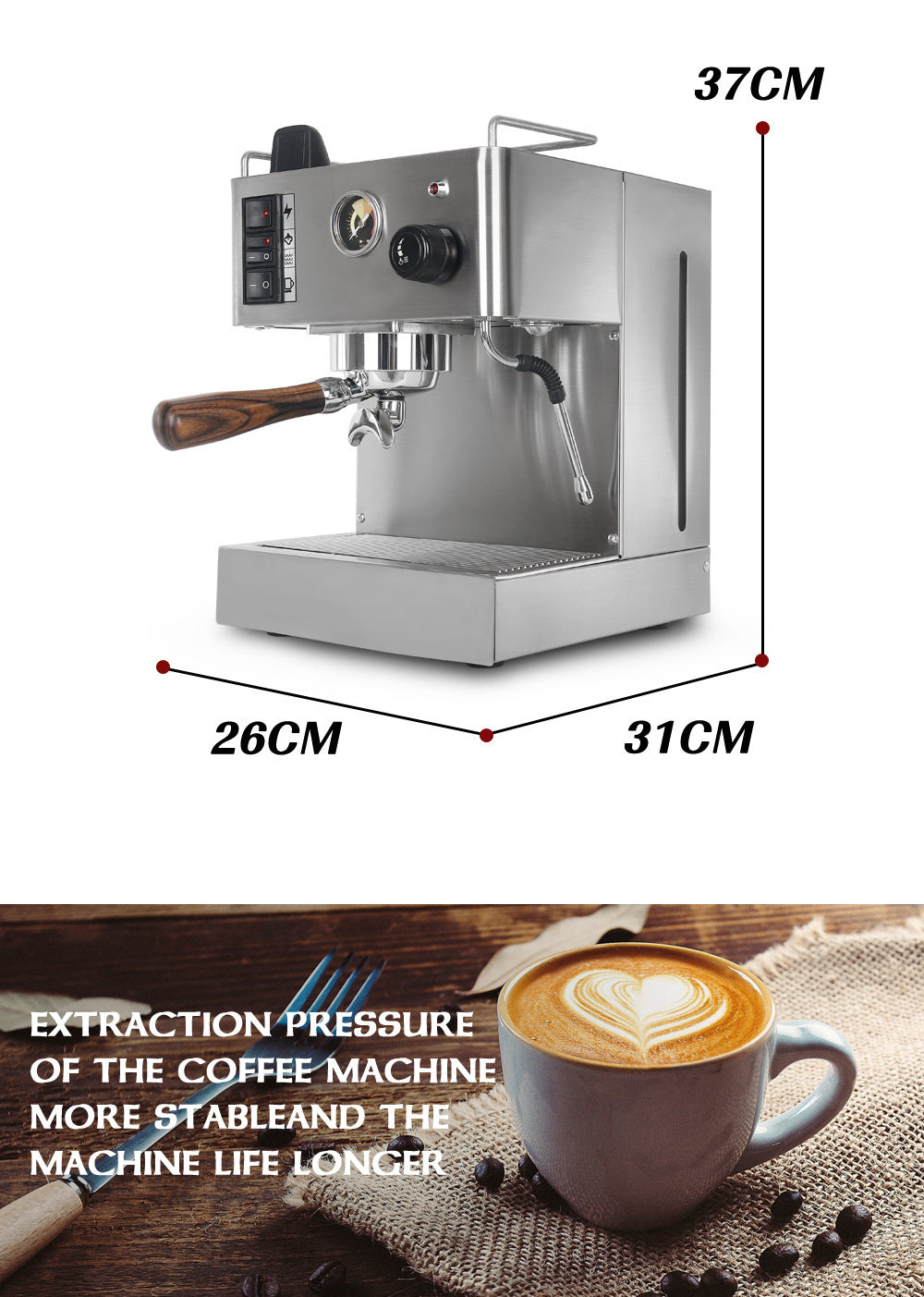 “Concentrated Italian Semi-Automatic Coffee Machine”